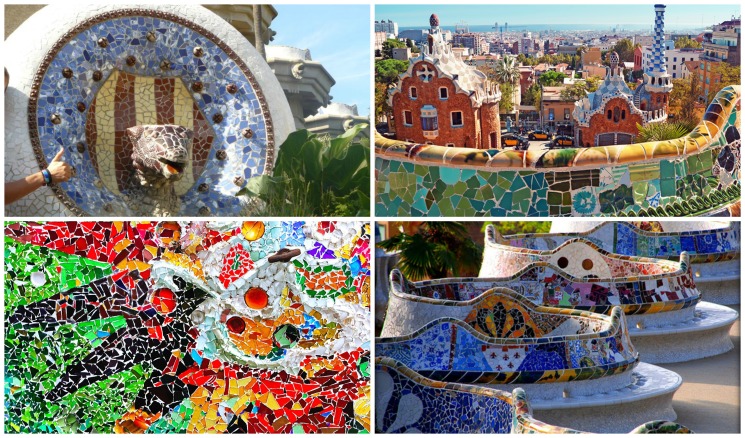 Le parc Güell : des mosaïques, des couleurs... des surprises ! 